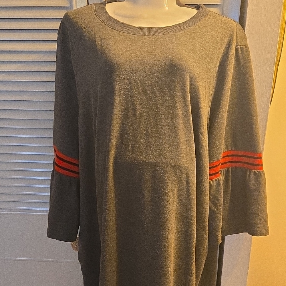 Eloquii Charcoal Knit/Sweat Dress